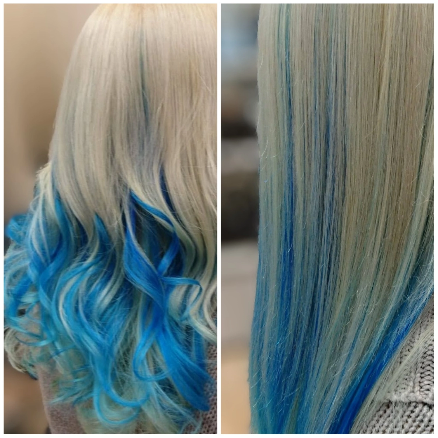 Haarbehandlung Vorher-Nachher-Bild vom Kleinen Friseuratelier